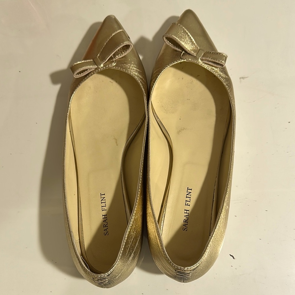 Sarah Flint Gold Women's Flats